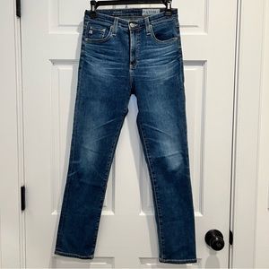 AG Isabelle High Rise Straight Crop Jeans